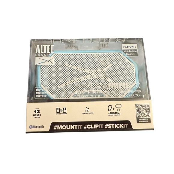 Blue Portable Bluetooth Altec Lansing HydraMini 2.0 Wireless Portable Speaker - Picture 6 of 7